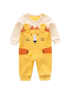 Baby Girl Long Sleeved Romper 3D Lion Ear